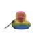 Assorted 2" Rainbow Rubber Duck, 1pc. by Fab Finds